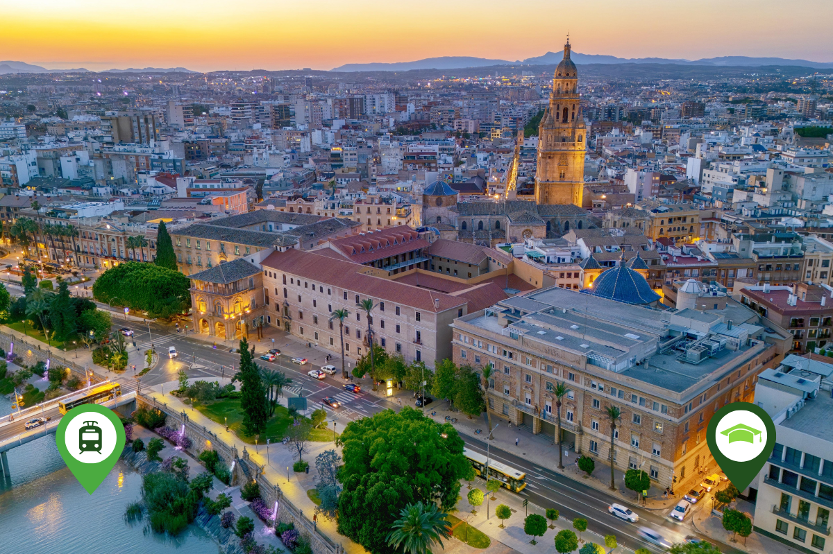 Dónde vivir en Murcia siendo estudiante
